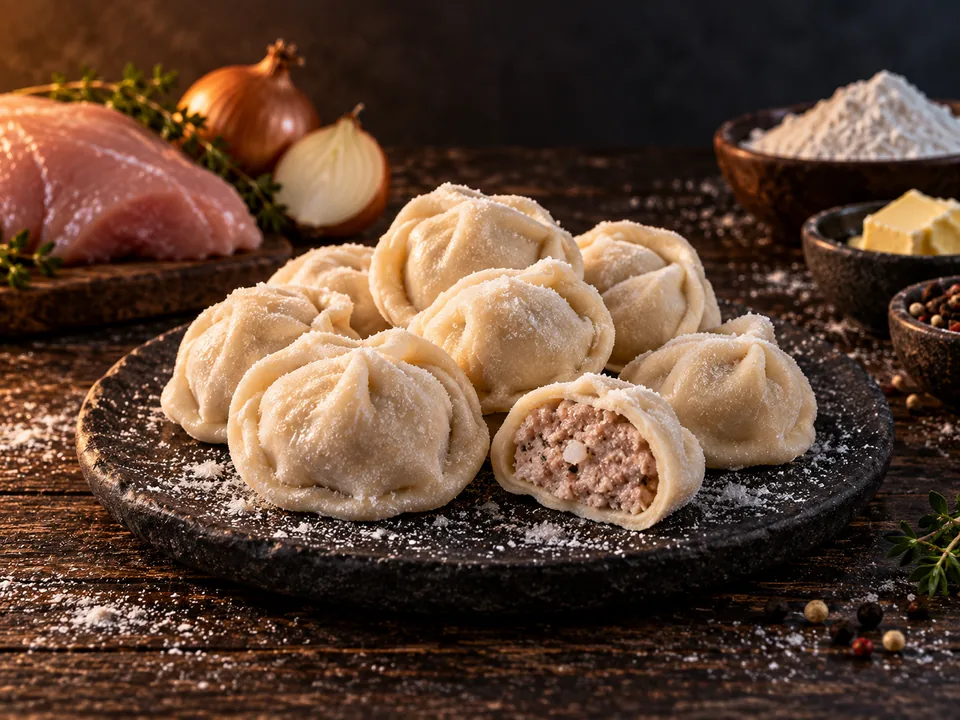 Пельмени с индейкой