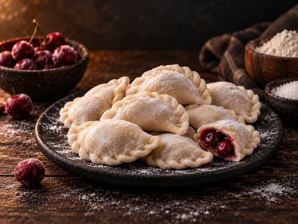 Вареники с вишней