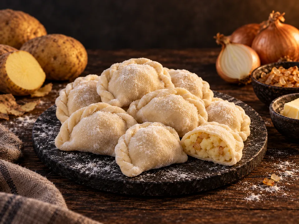 Вареники с картофелем и луком